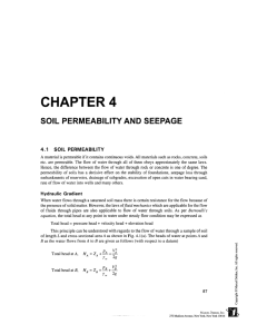 chapter 4 soil permeability and seepage