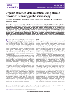 Organic structure determination using atomic