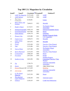 Top 100 US Magazines by Circulation