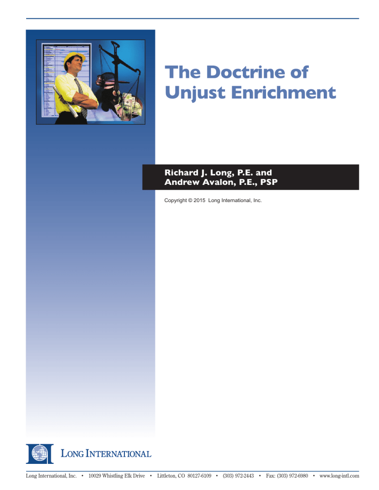 the-doctrine-of-unjust-enrichment