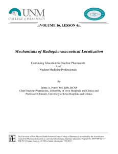 Mechanisms of Radiopharmaceutical Localization