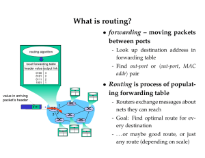 What is routing? - Stanford Secure Computer Systems Group