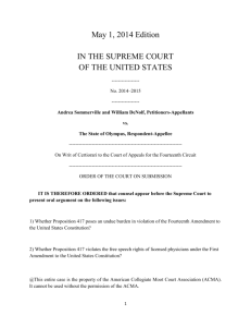 May 1, 2014 Edition IN THE SUPREME COURT OF THE UNITED