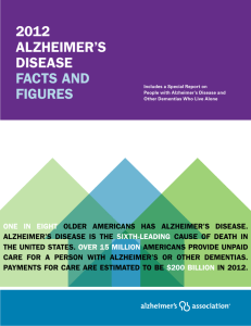 2012 Alzheimer's Disease Facts and Figures