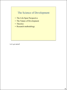 The Science of Development