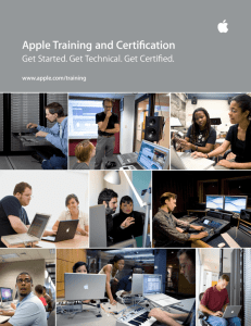 Apple Training and Certification