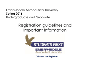 Current Term Calendar - Embry-Riddle Aeronautical University