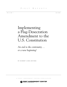 Implementing a Flag-Desecration Amendment to the U.S. Constitution
