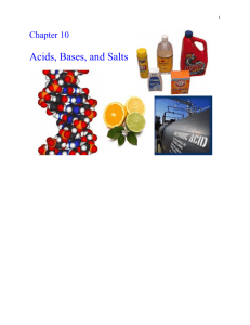 Acids, Bases, and Salts