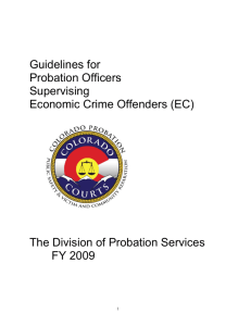 Guidelines for Probation Officers Supervising Economic Crime