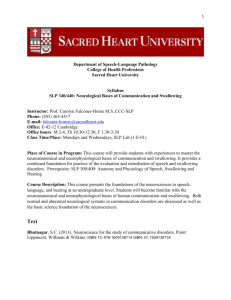 SLP 340/440 - Sacred Heart University