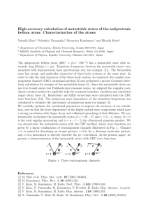 High-accuracy calculation of metastable states of the