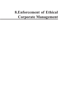 8.Enforcement of Ethical Corporate Management