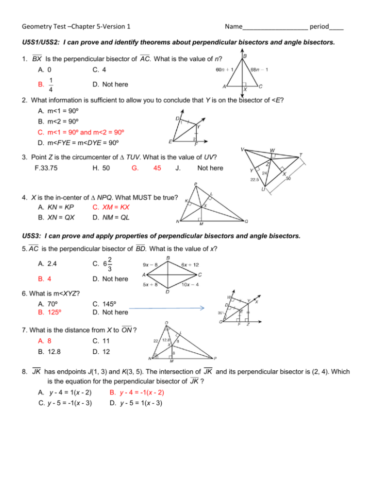 unit plane geometry & similarity homework 2