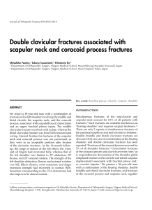Double clavicular fractures associated with scapular neck and
