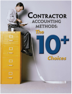 Contractor Accounting Methods