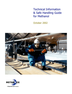 Technical Information & Safe Handling Guide for Methanol