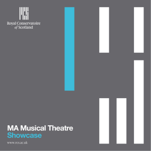 MA Musical Theatre Showcase - Royal Conservatoire of Scotland