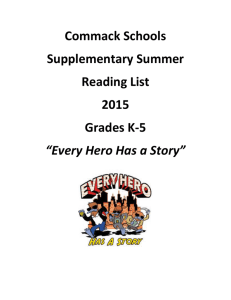 Suggested Supplementary Summer Reading Lists for Grades K-5