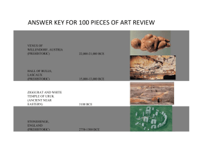 ANSWER KEY FOR 100 PIECES OF ART REVIEW