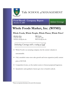 Whole Foods Market, Inc. (WFMI) - Analyst Reports