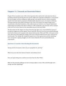 Chapter 11: Towards an Uncertain Future
