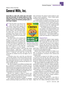 General Mills as the Undervalued Stock