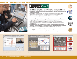 SOFTWARE: logger Pro