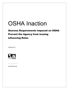 OSHA Inaction - Public Citizen