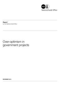 Over-optimism in government projects