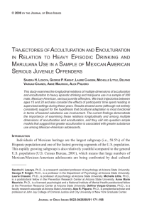 trajectories of acculturation and enculturation in