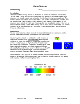 Flame test lab report