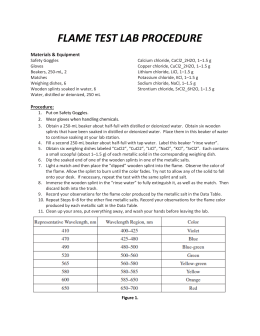 Flame test lab report conclusion