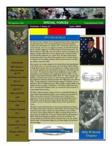 Newsletter Volume 1 Issue 4 - Special Forces Association Chapter 31