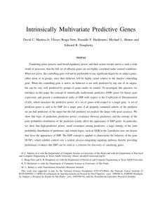 Intrinsically Multivariate Predictive Genes