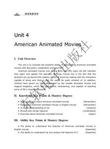 Unit 4 American Animated Movies