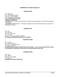 Learning (3203) handout for chapter 3 (answers) Page 1 ANSWERS