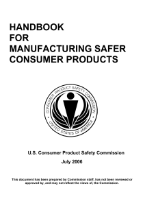 Handbook for Manufacturing Safer Consumer Products