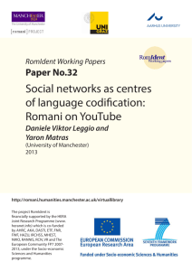 Social networks as centres of language codification