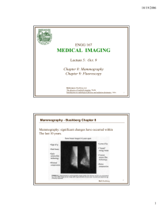 L5. Mammography & Fluoroscopy