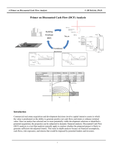 Primer on Discounted Cash Flow (DCF) Analysis