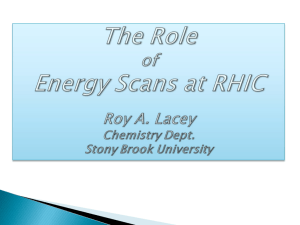 The Role of Energy Scans at RHIC
