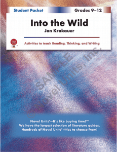 Into the Wild - ECS Learning Systems, Inc