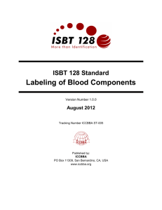 Labeling of Blood Components