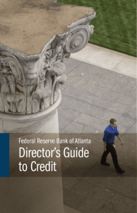 Directors' Guide to Credit - Federal Reserve Bank of Atlanta