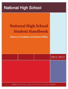 National High School Student Handbook