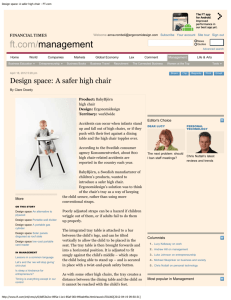 Design space: A safer high chair - FT.com