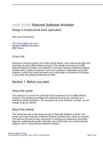 Hello World: Rational Software Architect - FTP Directory Listing