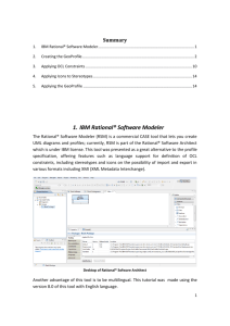 1. IBM Rational® Software Modeler