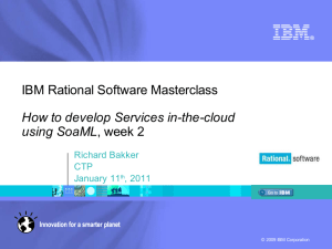 IBM Rational Software Masterclass How to develop Services in